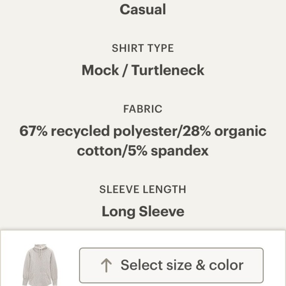 PrAna Frieda Top Size XL Oatmeal Cream Beige - Picture 9 of 9